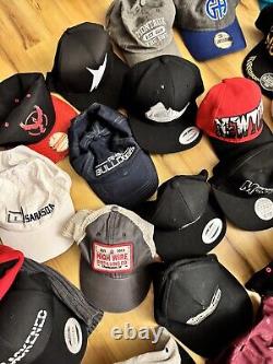 Massive Hat Lot Of 100 Snapbacks Caps Reseller Wholesale Collection Beanies