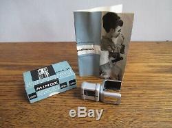 Minox B Mini Camera with Collection of Attachments Tripod Viewfinder View Cutter