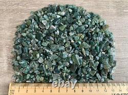 Moss Agate Semi Tumbled Gemstone Mini Chips 5-15 mm, Wholesale Bulk Lot