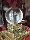 Mysterious Magical Huge Crystal Ball W Antique Stand W Sphinx! Rare & Unusual