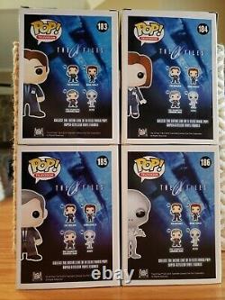 NEW In Box! Funko Pop LOT! THE X-FILES Mulder, Scully, Smoking Man & Alien HTF