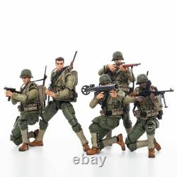 NEW JOYTOY 1/18 10.5 cm Action Figure WWII US ARMY (5PCS/Set) Collectible TOP