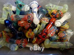 (NEW STYLES) Wholesale Lot of 100 4-4.5 Glass Pipes! Fast Shipping MIXED