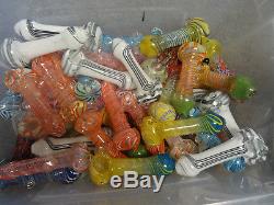(NEW STYLES) Wholesale Lot of 100 4-4.5 Glass Pipes! Fast Shipping MIXED