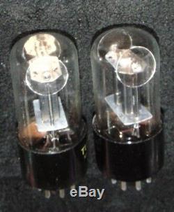 NOS PAIR Tung-Sol 6SN7GT VT-231 Vintage Tube's Getter Ear's Mica Black Plate