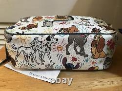 NWT Dooney & Bourke Retired Disney Dogs Sketch Crossbody Ambler Purse