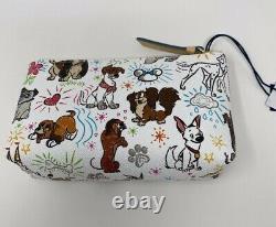 NWT GENUINE Dooney & Bourke DISNEY PAW PRINTS Dog Sketch Tote & Cosmetic Case