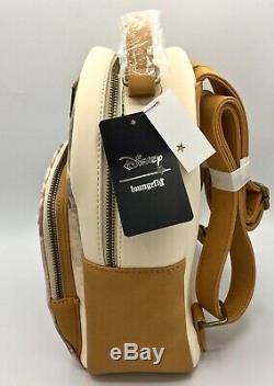 NWT Loungefly Disney Lady and The Tramp Suede Mini Backpack & Wallet EXCLUSIVE