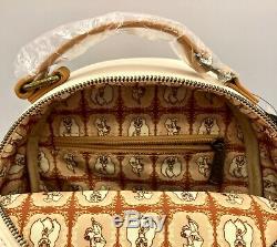 NWT Loungefly Disney Lady and The Tramp Suede Mini Backpack & Wallet EXCLUSIVE