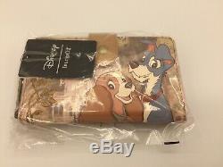 NWT Loungefly Disney Lady and The Tramp Suede Mini Backpack & Wallet EXCLUSIVE