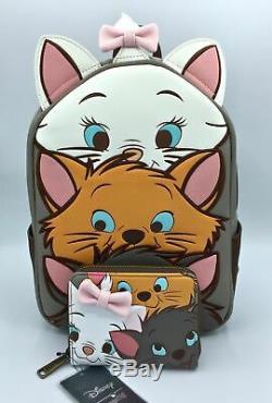 NWT Loungefly Disney The Aristocats Mini BackpackWallet Marie Toulouse Berlioz