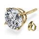 Natural 1.00 Ct I2 D Solitaire Diamond Stud Earring 18k Yellow Gold 53859325