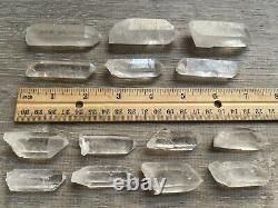 Natural Clear Quartz Crystal Point, 1 to 3 Raw Crystal Points, Wholesale Bulk