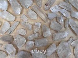Natural Clear Quartz Crystal Points 1 to 3 Inches, Wholesale Bulk Lot