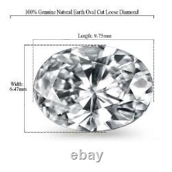 Natural Loose Oval Diamond 2.01 CT F I1 Egg Shaped Cut Solitaire 53175377