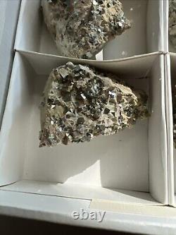 Natural Micro Pyrite Crystal Mineral Specimen Wholesale Lot Of 12-Spain