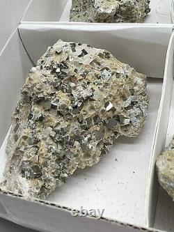 Natural Micro Pyrite Crystal Mineral Specimen Wholesale Lot Of 12-Spain