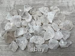 Natural Rough Clear Quartz Chunks, 1-2 Raw Clear Quartz, Wholesale Bulk Lot