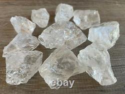 Natural Rough Clear Quartz Chunks, 1-2 Raw Clear Quartz, Wholesale Bulk Lot