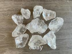 Natural Rough Clear Quartz Chunks, 1-2 Raw Clear Quartz, Wholesale Bulk Lot