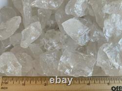 Natural Rough Clear Quartz Chunks, 1-2 Raw Clear Quartz, Wholesale Bulk Lot