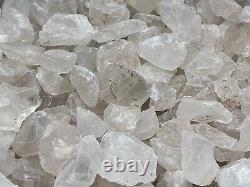 Natural Rough Clear Quartz Chunks, 1-2 Raw Clear Quartz, Wholesale Bulk Lot