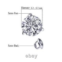 Natural Single 1.01 Karat Diamond Earring 6.2 mm 18K White Gold I2 51735428