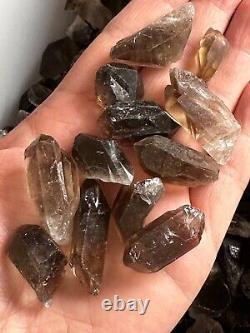 Natural Smoky Quartz Crystal Points, Small Smoky Quartz Point, Wholesale Bulk Lot