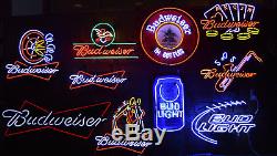 Neon Sign Huge Wholesale lot my whole collection 10 Licensed Budweiser Bud light