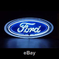 Neon sign collection Wholesale lot of 4 Ford oval V8 Garage Built Tough Mustang