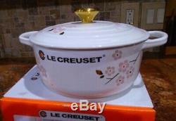 New Le Creuset Cast Iron Limited Edition Sakura Cherry Blossom #20 2.75 Qt Box