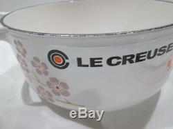 New Le Creuset Cast Iron Limited Edition Sakura Cherry Blossom 2.75qt & Trivet