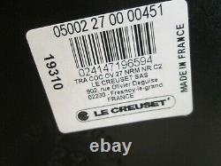 New Le Creuset Cast Iron Oval Dutch Oven Matte Noir Black 27 4.25qts 2 Available