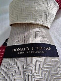 New Two Donald J. Trump Signature Collection 100% Silk New Mens Tie Get $999