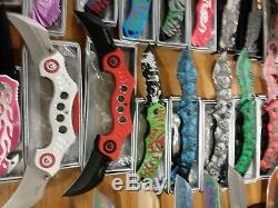 New Wholesale Lot 150 Pcs Tactical Assorted Spring Assisted Folding Pocket Knife