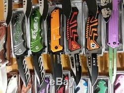 New Wholesale Lot 150 Pcs Tactical Assorted Spring Assisted Folding Pocket Knife