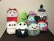 Nightmare Before Christmas Squishmallows Zero Jack Sally Oogie Boogie Lot Of 8
