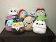Nightmare Before Christmas Squishmallows Zero Jack Sally Oogie Boogie Lot Of 9