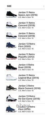 Nike Air Jordan Retro Shoe Collection All New In Box. 42 Pair Lot