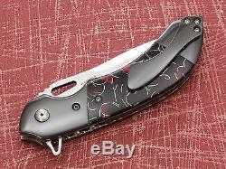 OLAMIC CUTLERY CUSTOM SET POLISHED ZIRCONIUM With RAFFIR SPARKLE