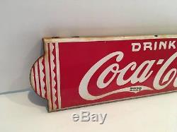 ORIGINAL 1930's COCA COLA DOOR PUSH SIGN + 1950s COKE MACHINE SIGN INSERT