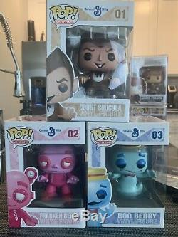 ORIGINAL SET Funko Pop Ad Icons Count Chocula #01 Frankenberry #02 Boo Berry #03