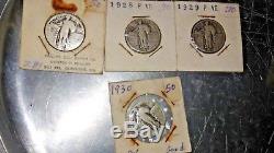 Old coin collection 1883-1901 morgan sD, 1936-45 dimes, 1938/50 nickles, 1925-30 Q