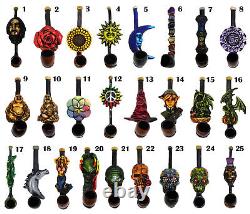 One Dozen (12 pcs) Assorted Handmade Tobacco Smoking Small Hand Pipes Wholesale