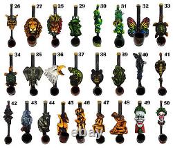 One Dozen (12 pcs) Assorted Handmade Tobacco Smoking Small Hand Pipes Wholesale