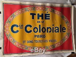 Original Vintage French Poster Advertising The de la Cie. Coloniale Tea 1930's