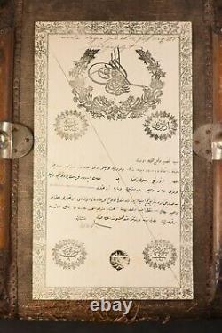 Ottoman Empire's document lot 66 pages papers thugra Antique land ownership