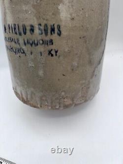 Owensboro, KY Whiskey Jug J. W. M Field & Sons Wholesale Liquors VERY RARE