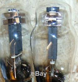 PAIR TUNG-SOL TYPE 50 / 250 / 350 TUBES Very Rare Mica shielded CUP Getter NOS