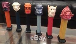 PEZ VERY RARE ALL 1970s EERIE SPECTRES SOFT HEAD MONSTERS VINTAGE